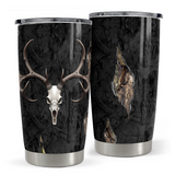 Black Hunting Stainless Steel Curved Tumbler 20oz