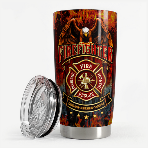 Firefighter Tumbler 20oz Stainless Steel Insulated Cup