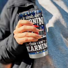 Trucker Stainless Steel Curved Tumbler 20oz