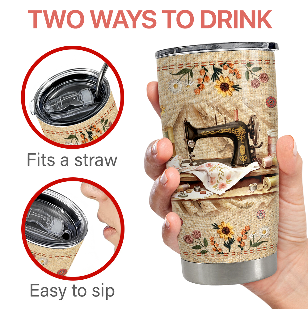 Sewing Tumbler 20oz Stainless Steel Insulated Cup