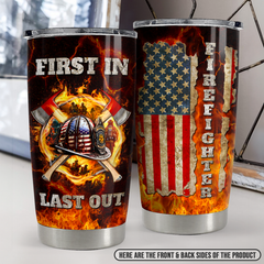 Firefighter 20oz Stainless Steel Insulated Tumbler