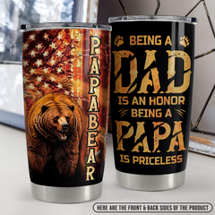 Dad Tumbler 20oz Stainless Steel Insulated Cup