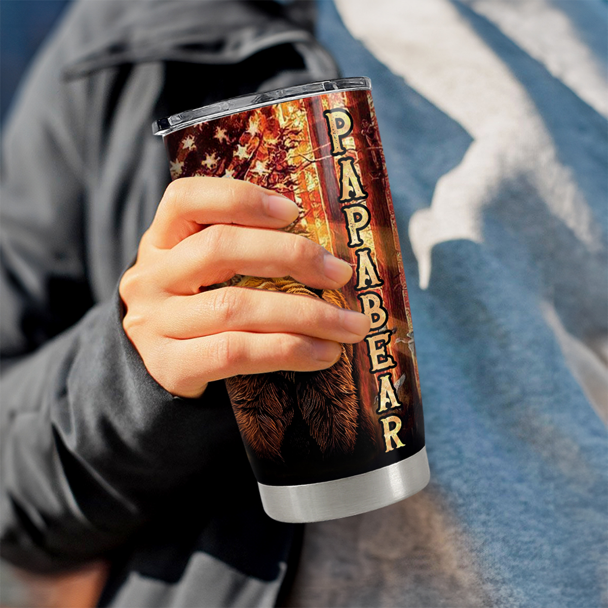 Dad Tumbler 20oz Stainless Steel Insulated Cup