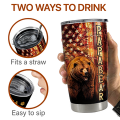 Dad Tumbler 20oz Stainless Steel Insulated Cup