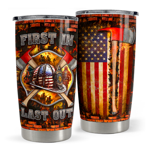 Firefighter 20oz Stainless Steel Insulated Tumbler Cup