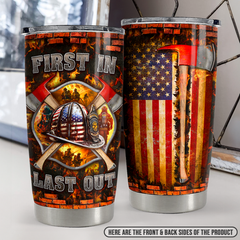 Firefighter 20oz Stainless Steel Insulated Tumbler Cup