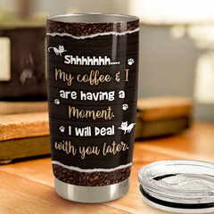 Cat Tumbler 20oz Stainless Steel Insulated Cup