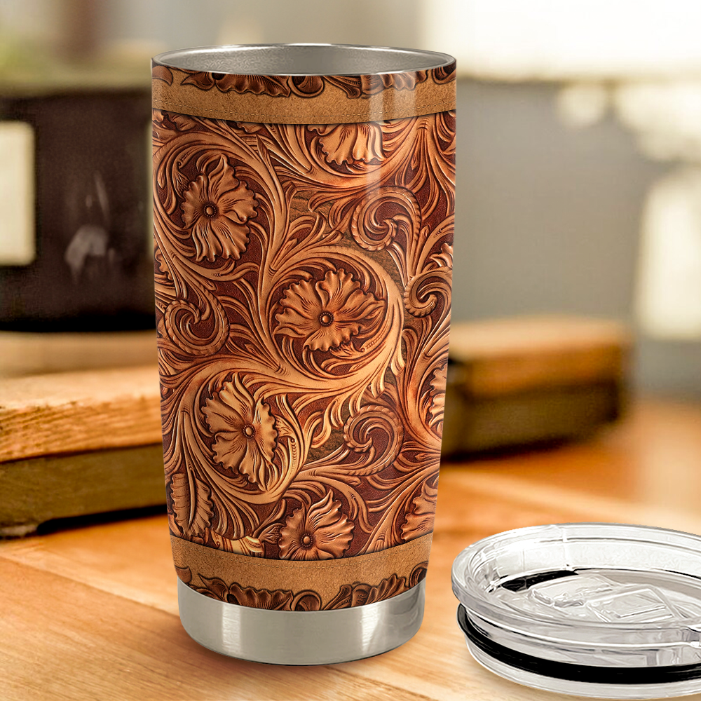 Brown Horse Stainless Steel Curved Tumbler 20oz
