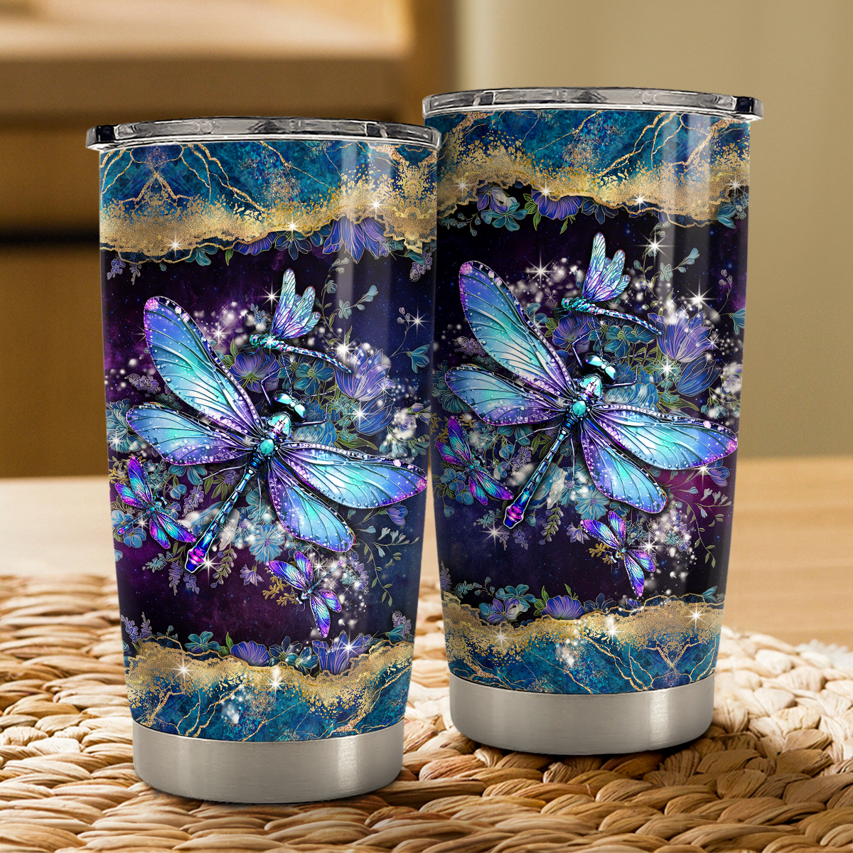Dragonfly Tumbler 20oz Stainless Steel Insulated Cup