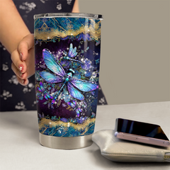 Dragonfly Tumbler 20oz Stainless Steel Insulated Cup