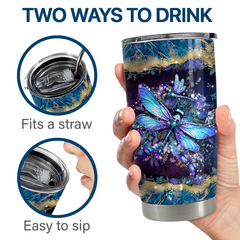 Dragonfly Tumbler 20oz Stainless Steel Insulated Cup