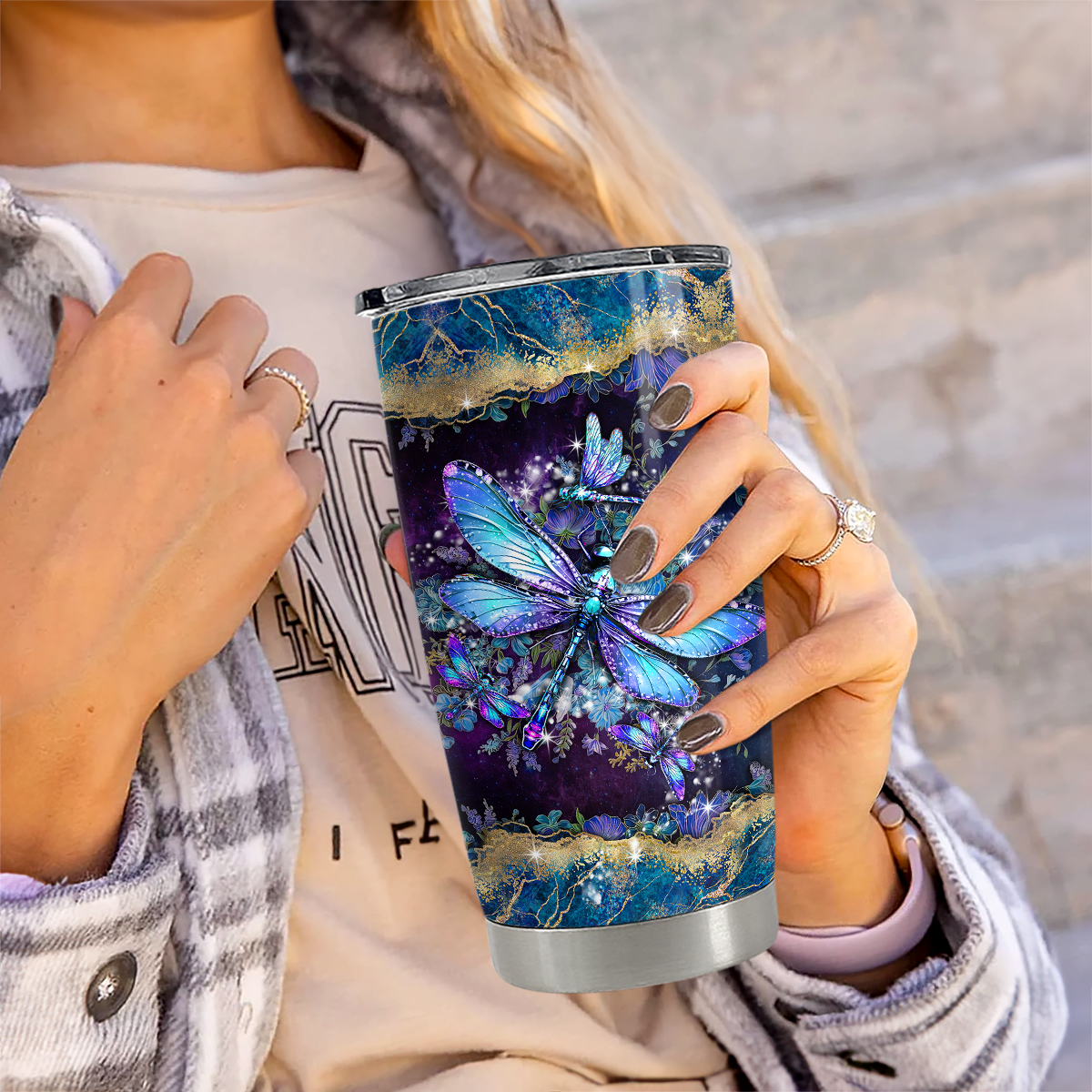 Dragonfly Tumbler 20oz Stainless Steel Insulated Cup