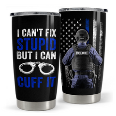Police Tumbler 20oz Stainless Steel Insulated Cup