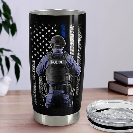 Police Tumbler 20oz Stainless Steel Insulated Cup