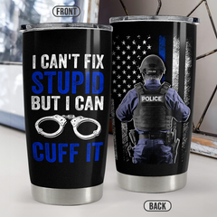 Police Tumbler 20oz Stainless Steel Insulated Cup