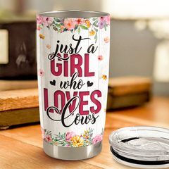 Cow Tumbler 20oz Stainless Steel Insulated Cup