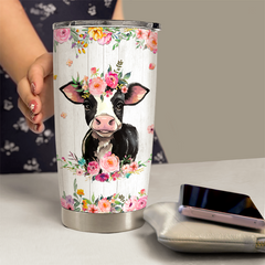 Cow Tumbler 20oz Stainless Steel Insulated Cup