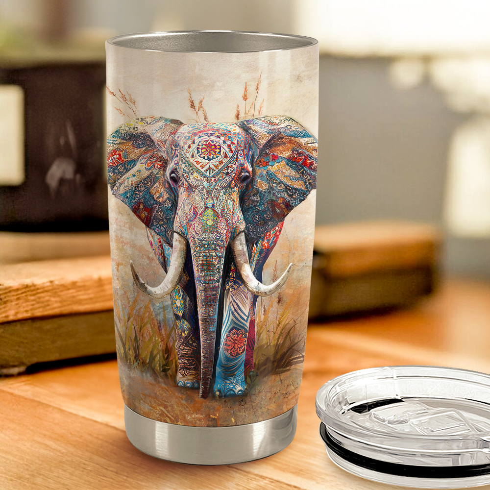 Elephant Tumbler 20oz Stainless Steel Insulated Cup