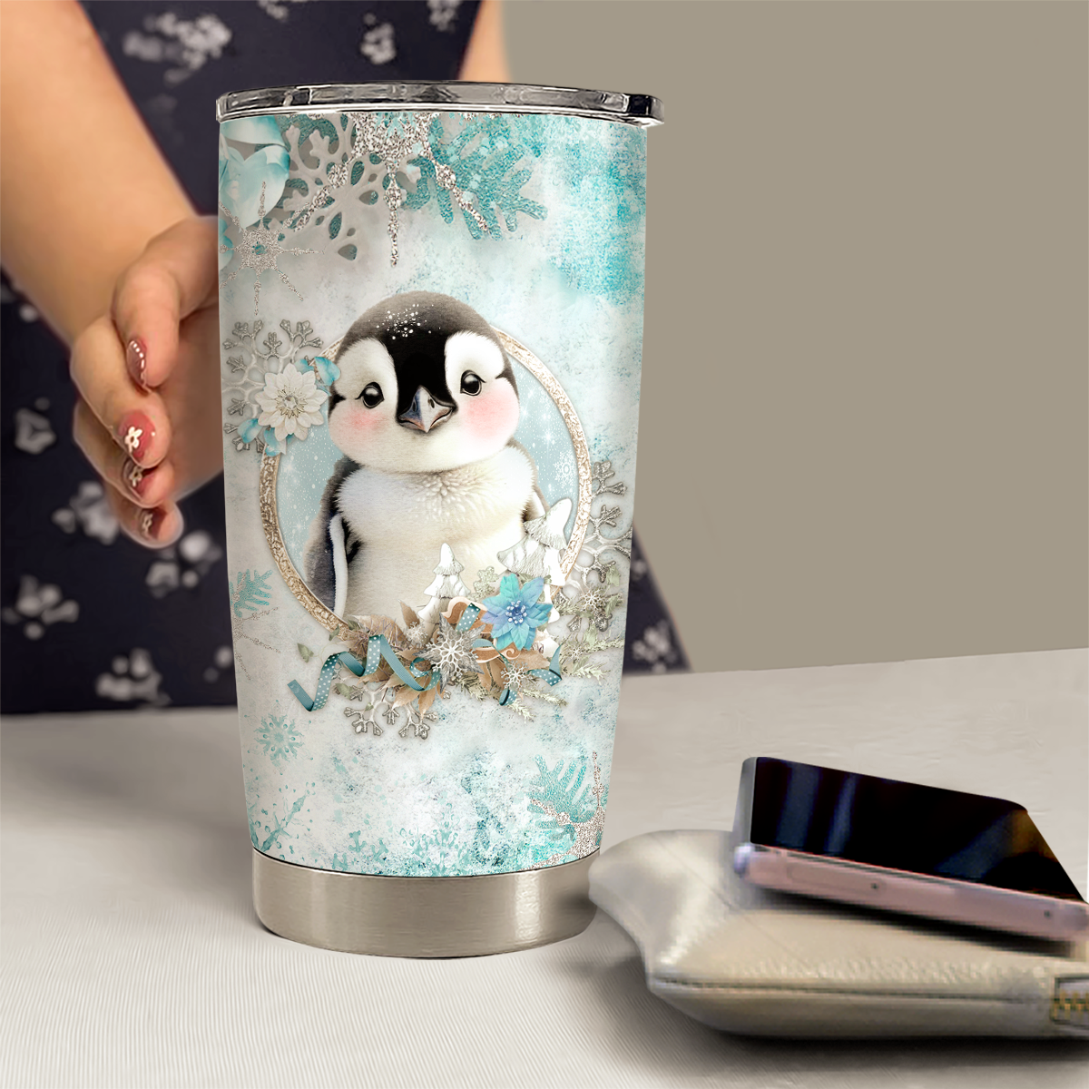 Penguin Tumbler 20oz Stainless Steel Insulated Cup