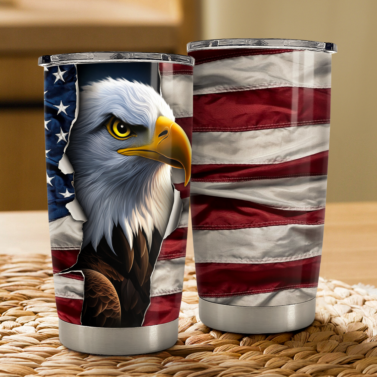 Eagle Tumbler 20oz Stainless Steel Insulated Cup
