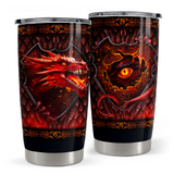 Black Dragon Stainless Steel Curved Tumbler 20oz
