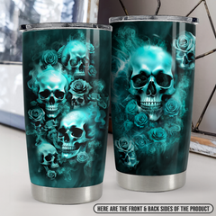 Skull Tumbler 20oz Stainless Steel Insulated Cup