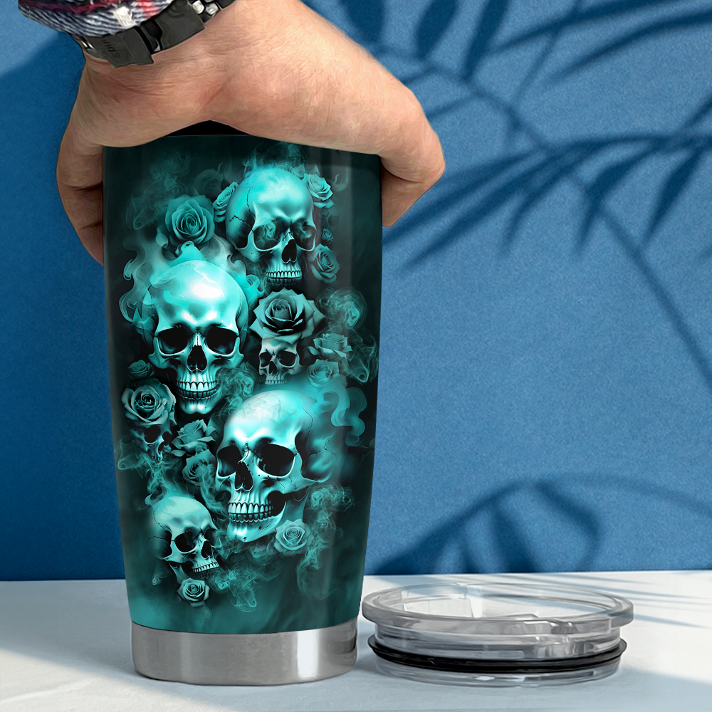 Skull Tumbler 20oz Stainless Steel Insulated Cup