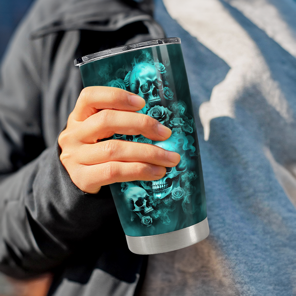 Skull Tumbler 20oz Stainless Steel Insulated Cup