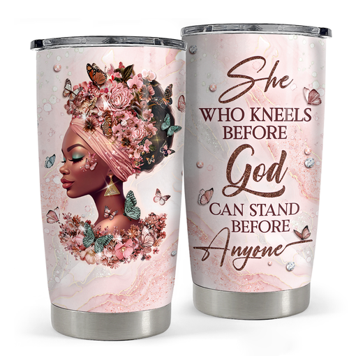 Black Woman 20oz Stainless Steel Insulated Tumbler