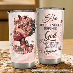 Black Woman 20oz Stainless Steel Insulated Tumbler