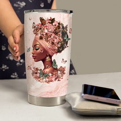 Black Woman 20oz Stainless Steel Insulated Tumbler