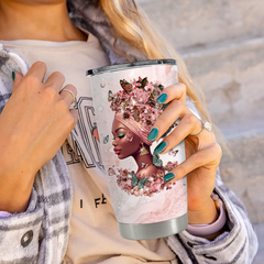 Black Woman 20oz Stainless Steel Insulated Tumbler