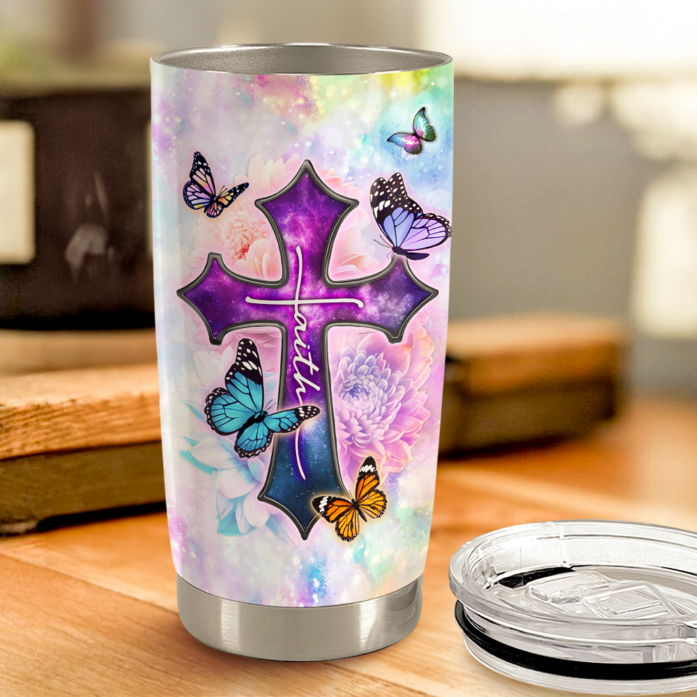 Christian Tumbler 20oz Stainless Steel Insulated Cup