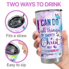Christian Tumbler 20oz Stainless Steel Insulated Cup