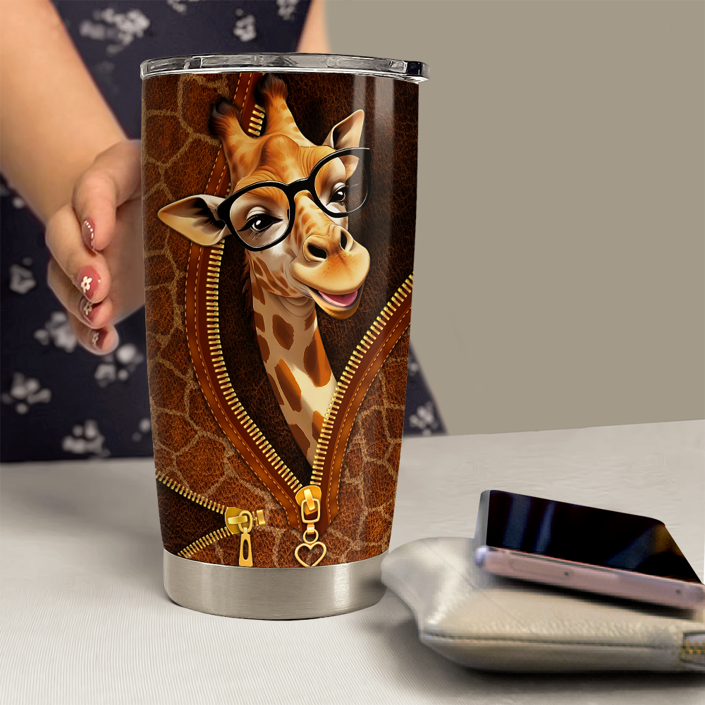 Giraffe Tumbler 20oz Stainless Steel Insulated Cup