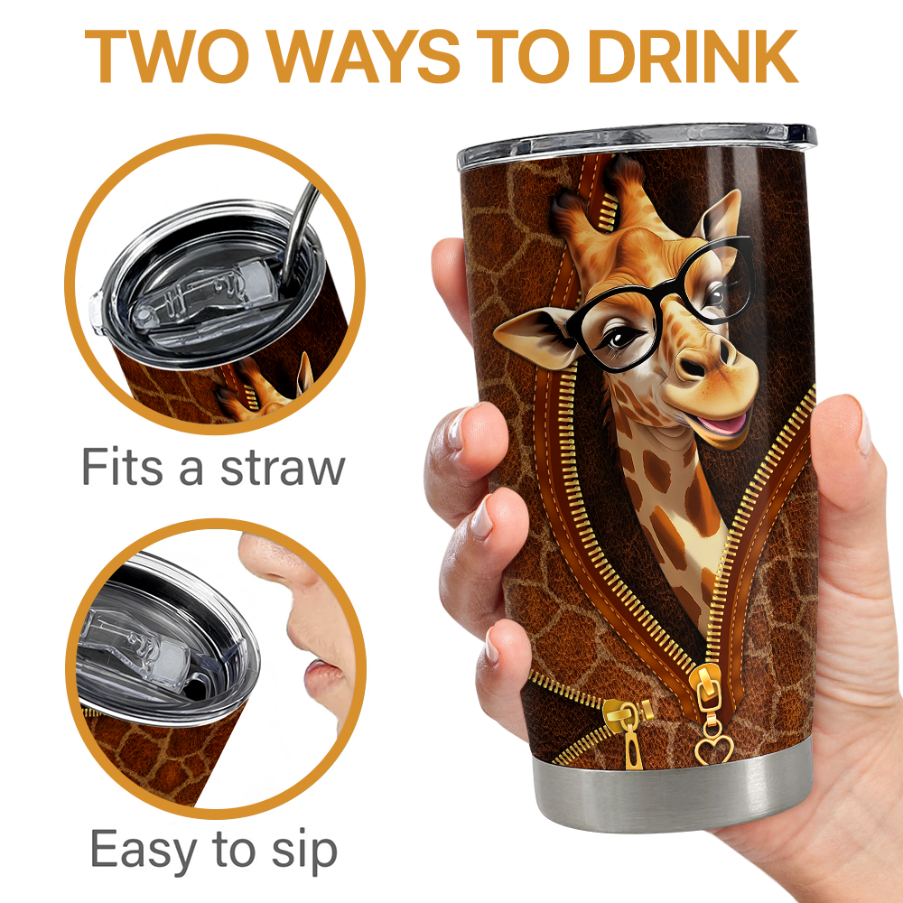 Giraffe Tumbler 20oz Stainless Steel Insulated Cup