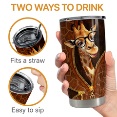 Giraffe Tumbler 20oz Stainless Steel Insulated Cup
