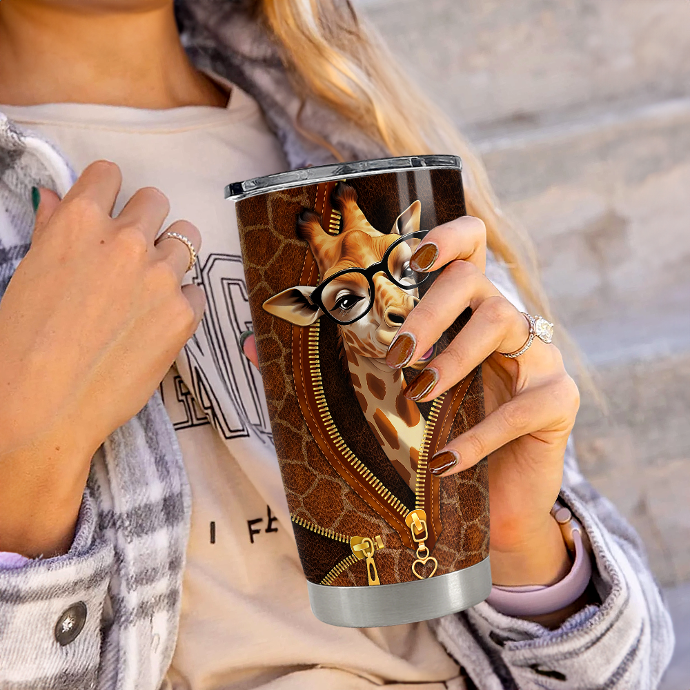 Giraffe Tumbler 20oz Stainless Steel Insulated Cup