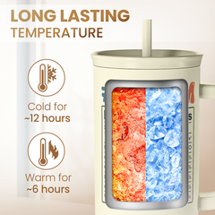 Mom Tumbler with Handle 40oz, Cool Mom Club Cup Stainless Steel Insulated Tumblers Coffee Travel Mugs, Gifts for Moms from Daughter Son, Best Mother Gift for Birthday Christmas Mothers Day