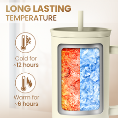 Grandma Tumbler with Handle 40oz, Grandmother Gifts from Granddaughter Grandson, Stainless Steel Tumblers Coffee Travel Cup, Gifts for Nana Mimi Grandmom on Birthday Christmas Mothers Day Valentines