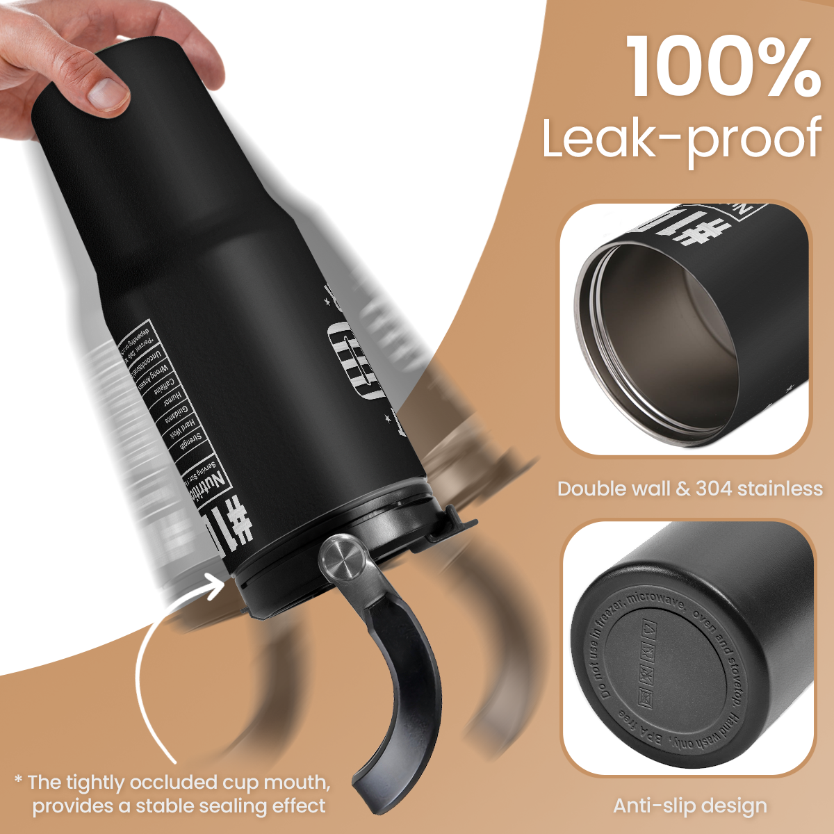 Best Dad Ever 30oz Stainless Steel Insulated Tumbler Flip Straw Lid Handle