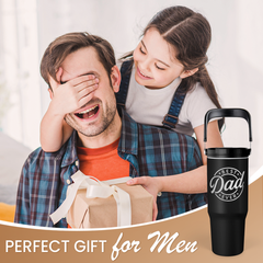Best Dad Ever 30oz Stainless Steel Insulated Tumbler Flip Straw Lid