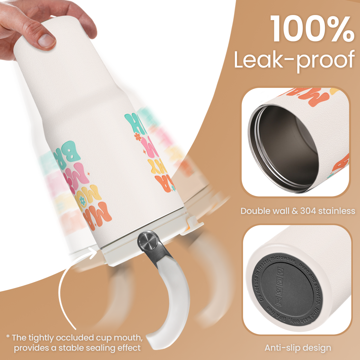 Funny Mom Tumbler 30oz, Mama Mommy Mom Bruh Stainless Steel Insulated Coffee Travel Mug with Handle & Flip Straw Lid, Gifts for Mommy, Presents for Mom for Christmas Birthday Mothers Day Valentines