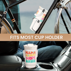 Funny Mom Tumbler 30oz, Mama Mommy Mom Bruh Stainless Steel Insulated Coffee Travel Mug with Handle & Flip Straw Lid, Gifts for Mommy, Presents for Mom for Christmas Birthday Mothers Day Valentines