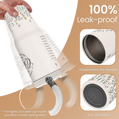 Christian Tumbler with Handle 30oz, Religious Gifts for Women, Stainless Steel Flip Straw Insulated Tumblers Coffee Travel Cup, Inspirational Gifts for Her for Birthday Christmas Mothers Day