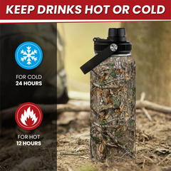 Camouflage Chug Lid Water Bottle 32oz