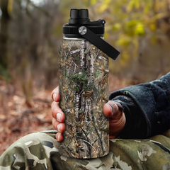 Camouflage Chug Lid Water Bottle 32oz