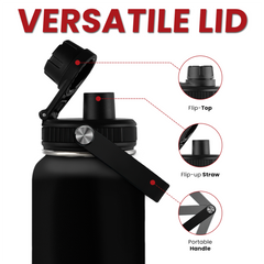 Sport Coach Insulated Engraved Stainless Steel Water Bottle 32oz, Best Coach Ever, Vacuum Chug Lid Travel Tumbler For Men Friends Coaches, Gift for Birthday Christmas