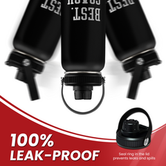 Sport Coach Insulated Engraved Stainless Steel Water Bottle 32oz, Best Coach Ever, Vacuum Chug Lid Travel Tumbler For Men Friends Coaches, Gift for Birthday Christmas