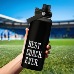 Black Coach Chug Lid Water Bottle 32oz